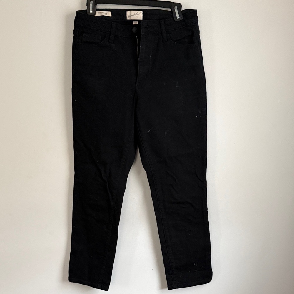 Universal Thread Black High-Rise Slim Straight Jeans